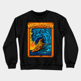 BANZAI PIPELINE NORTH SHORE OAHU HAWAII Crewneck Sweatshirt